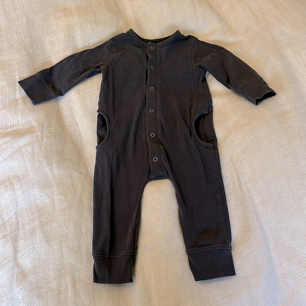 Pehr Baby Fountain Blue Romper- 3-6 Months